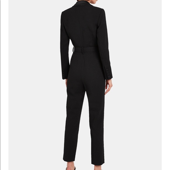 Self-Portrait Tailored Crepe Cigarette Jumpsuit - Picture 5 of 16